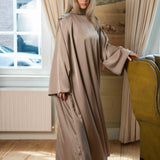 Cape dress mocca